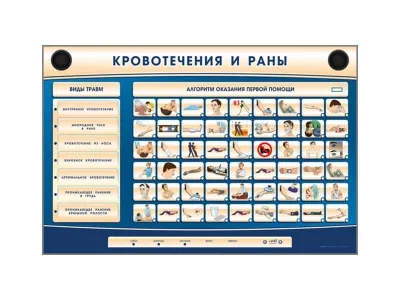 Трехсекционный базовый комплект «Травмы, Кровотечения, Ожоги»